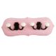 Pink Black Double Loop Ceramic Iron Wooden Hooks